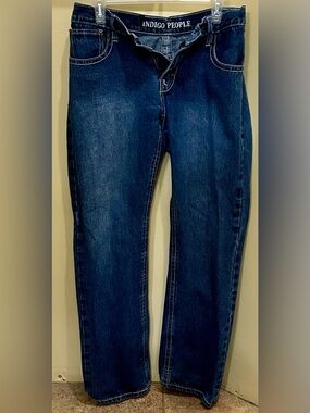 Men's Straight-Leg Jeans in Dark Blue